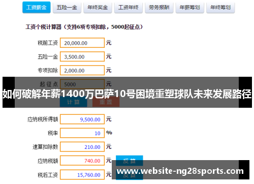 如何破解年薪1400万巴萨10号困境重塑球队未来发展路径